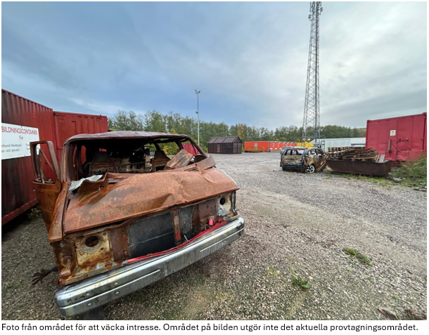 Vad finns i marken under räddningstjänstens brandövningsplatser?